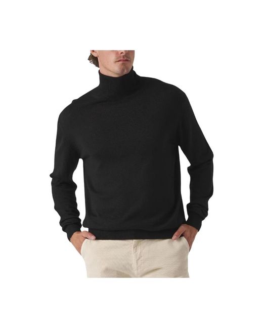 Turtlenecks Scotta de hombre de color Black