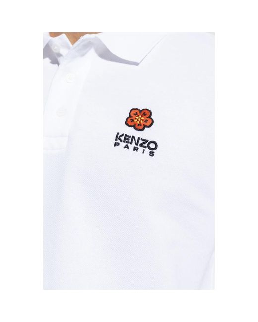 KENZO Polo shirt with logo in White für Herren