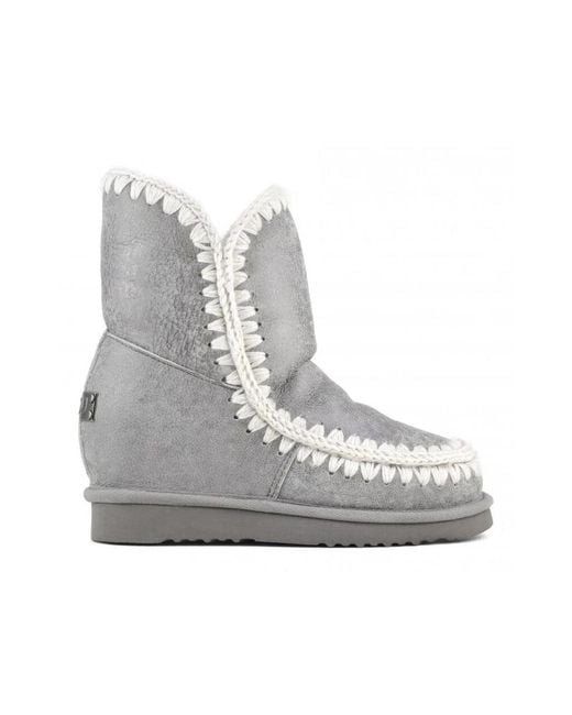 Mou Gray Winter Boots