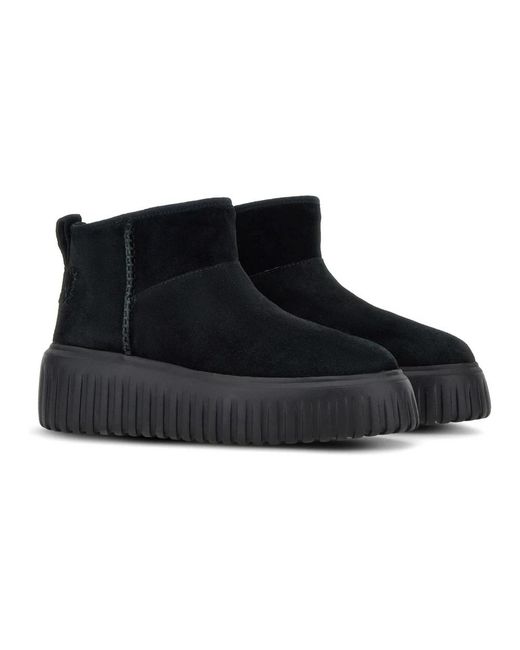 Hogan Black Ankle Boots