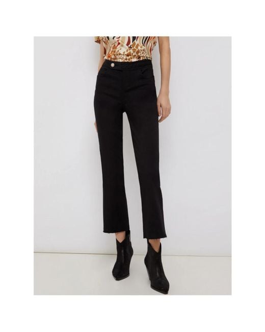 Liu Jo Black Cropped Trousers