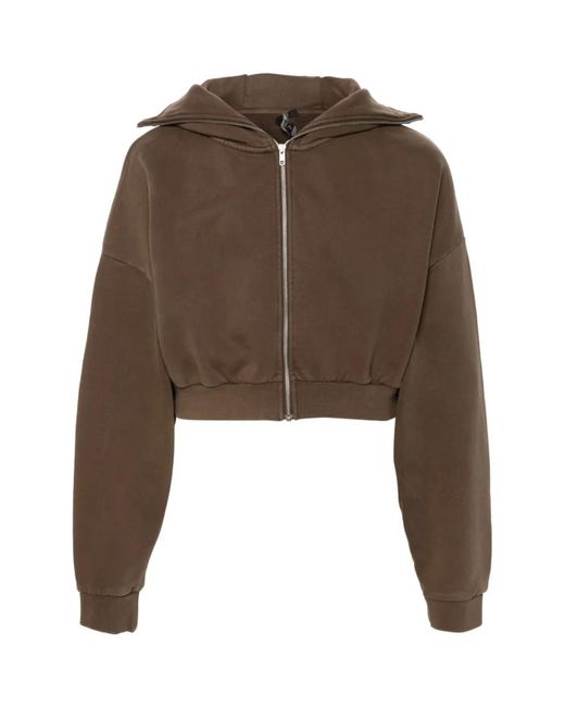 Entire studios Hoodies & Sweatvesten ,Bruin ,Brunette Full Zip Jas in het Brown