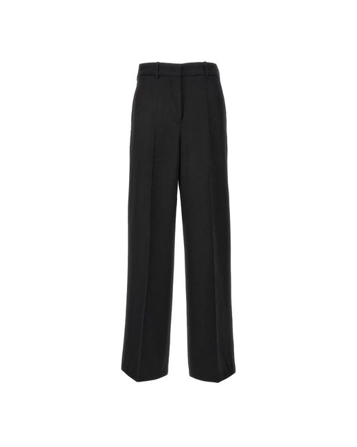 Jil Sander Black Wide Trousers