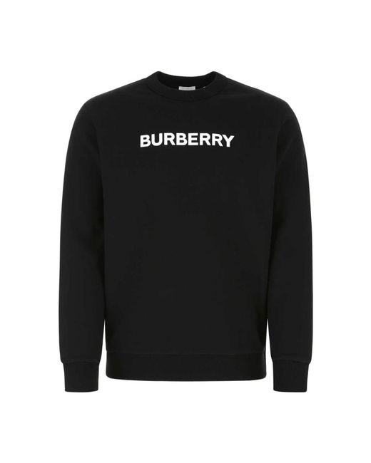 Burberry Logo Sweatshirt in het Black voor heren