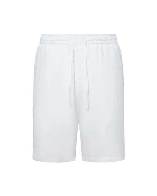 Low Brand Shorts Met Trekkoord En Elastische Tailleband in het White voor heren