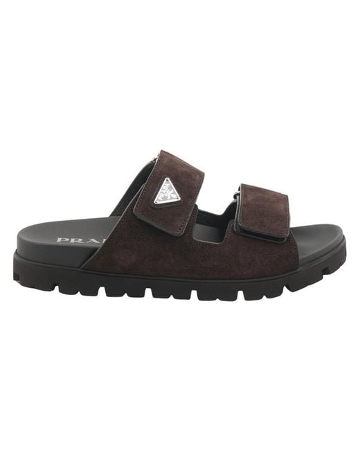 Prada Slider in Brown für Herren