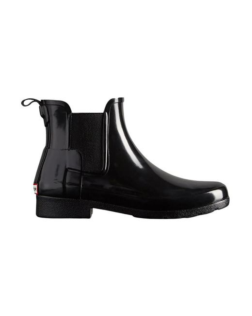 Hunter Black Chelsea Boots