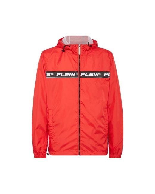 Philipp Plein Red Light Jackets for men