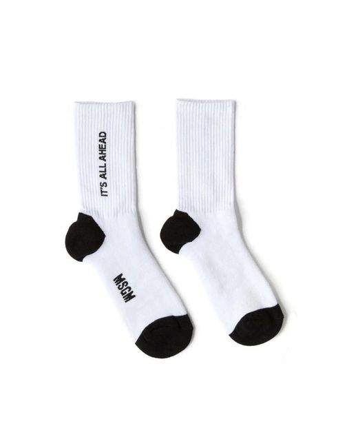 Socks di MSGM in White
