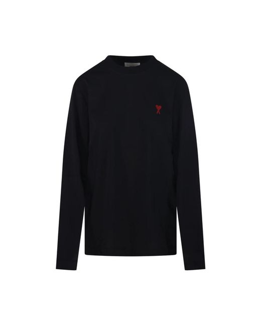 AMI Black Long Sleeve Tops
