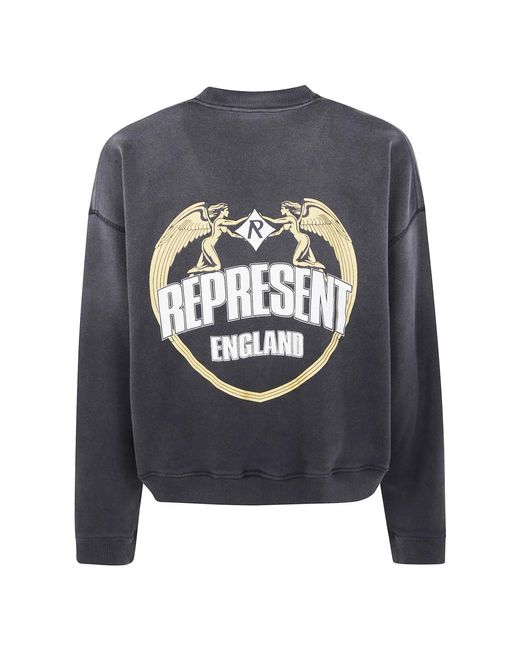 Represent Hoodies & Sweatvesten ,Zwart ,Engel Rand Sweatshirt in het Gray voor heren