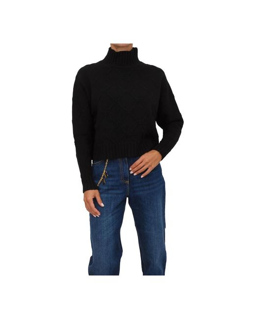 Turtlenecks Elisabetta Franchi de color Black
