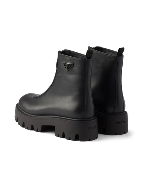 Prada Black Ankle Boots