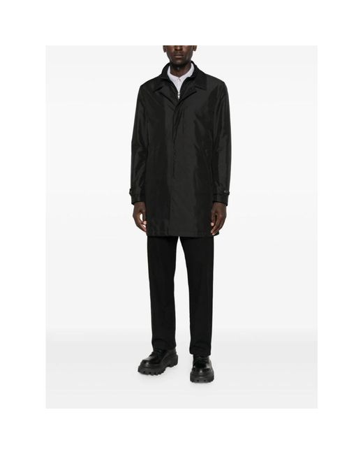 Fay Black Parkas for men