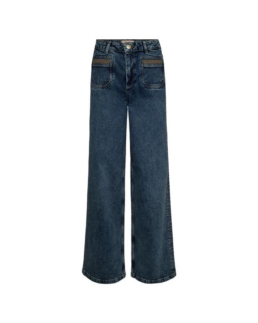 Mos Mosh Blue Wide Jeans