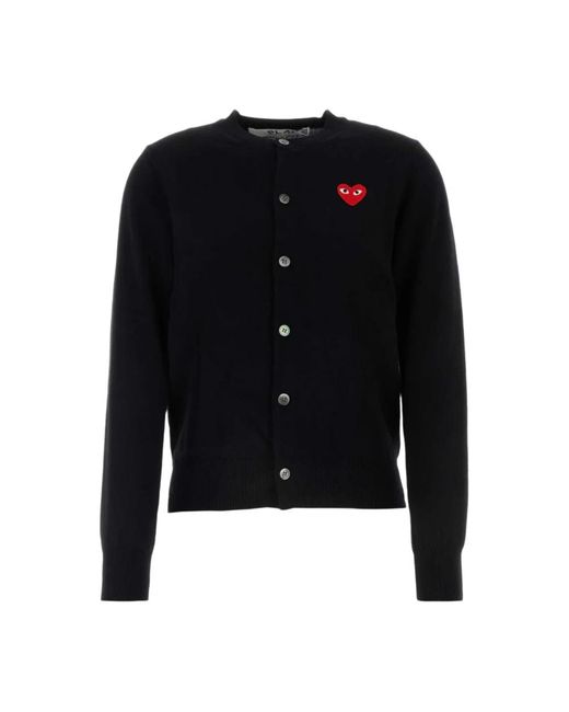 COMME DES GARÇONS PLAY Black Cardigans