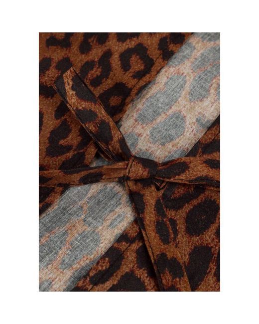 Refined Department Brown Leopardenmuster Gemma Bluse
