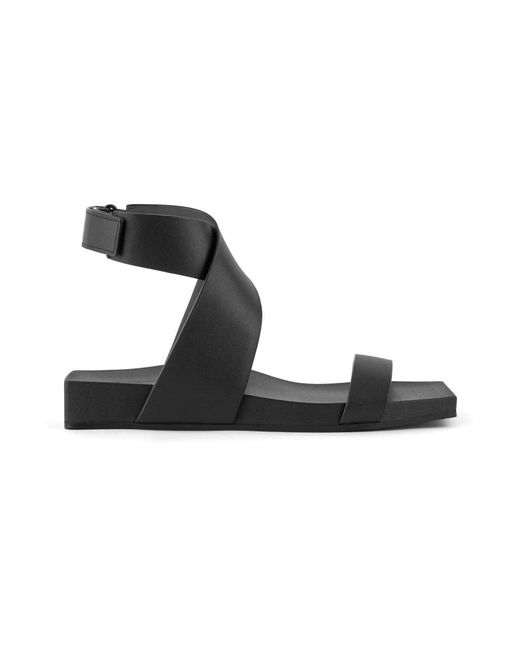 United Nude Black Flat Sandals