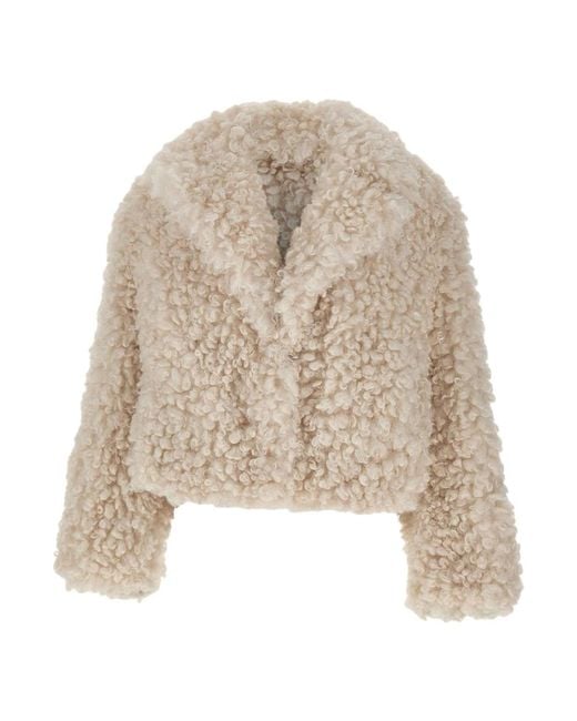 Stand Studio Natural Faux Fur & Shearling Jackets