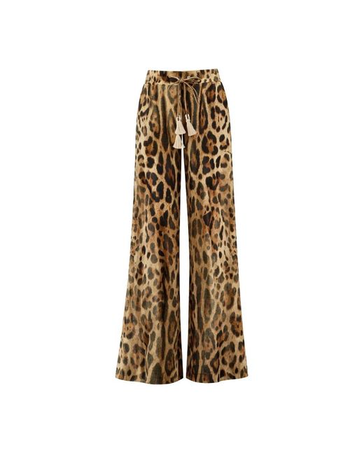 Ermanno Scervino Natural Wide Trousers