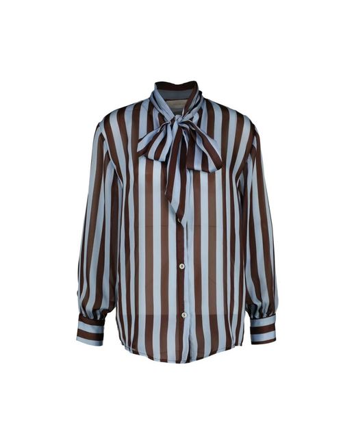 Amélie & Amélie Blue Blaue Elegante Bluse