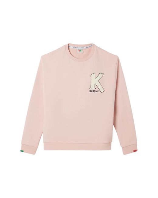 Kickers Pink Big k sweater lifestyle baumwolle sweatshirt