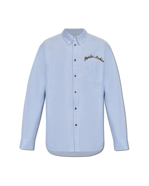 Casual Shirts di Moncler in Blue da Uomo