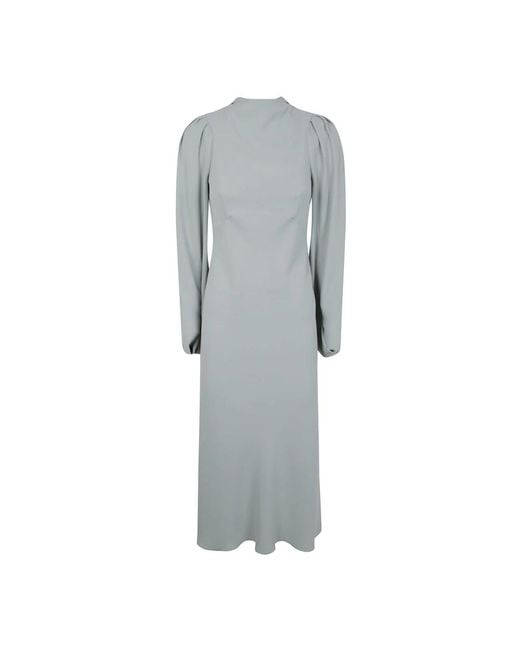 N21 Women's Gray Midi Dresses - www.toquedesaborminas.com.br