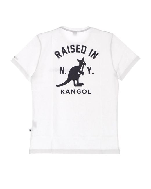 Kangol Tops ,Wit ,Katoen Heritage Basic Tee Off T-Shirt in het White voor heren