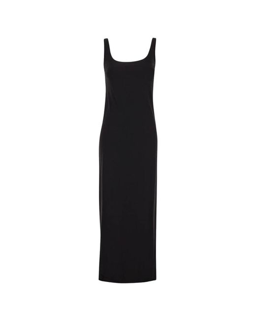 Fisico Black Midi Dresses