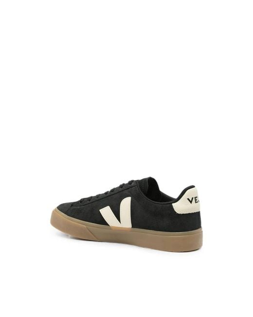 Baskets Campo En Daim À Patch Logo Veja en coloris Black
