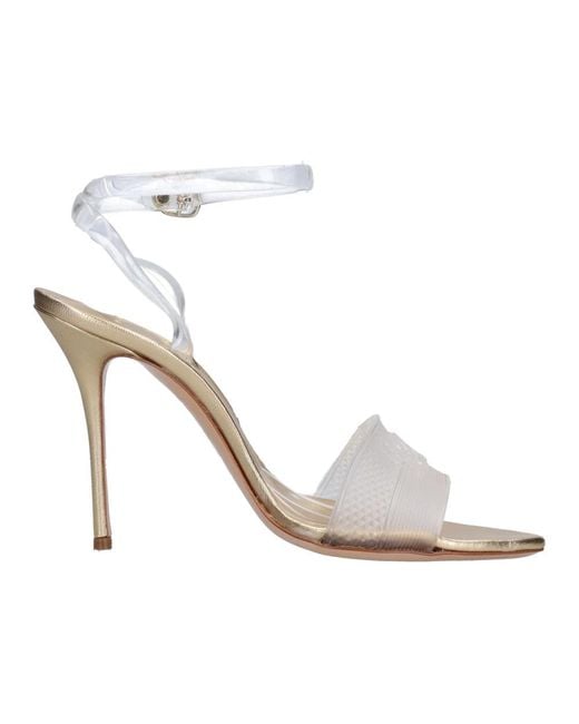 Casadei White High Heel Sandals