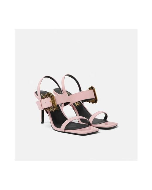 Versace Jeans Couture Pink High Heel Sandals