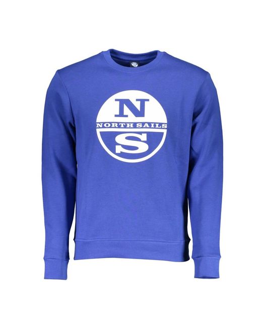 North Sails Blue Sweatshirts for men