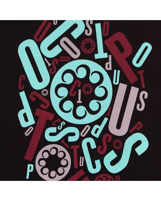 Octopus Black T-Shirts for men