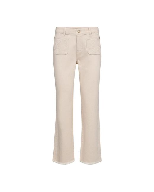 Mos Mosh Jeans ,Flared Jeans in het Natural