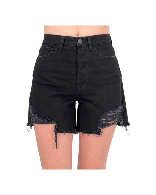 3x1 Black Denim Shorts