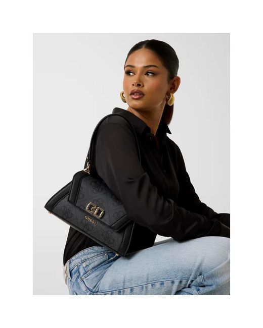 Guess Black Karnilla Coal Logo Bs26gu32 Os990119 Hand/shoulder/shoulder Bag Bag