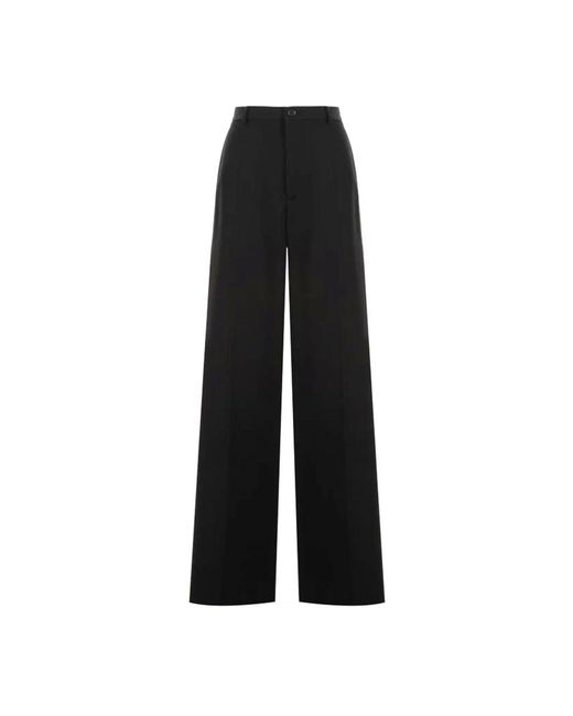 Balenciaga Black Straight Trousers for men