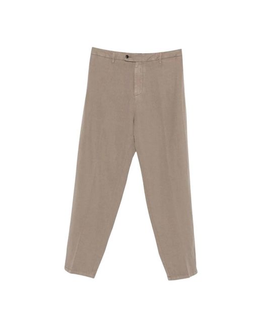 Dondup Gray Wide Trousers for men
