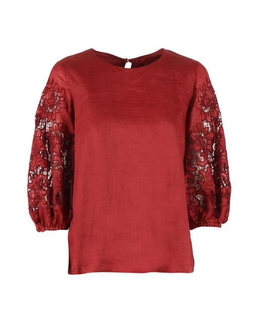 Max Mara Top Canottiera in het Red