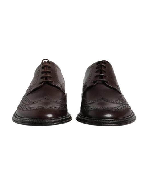 Dolce & Gabbana Bruin Leren Wingtip Brogue Schoenen in het Brown voor heren