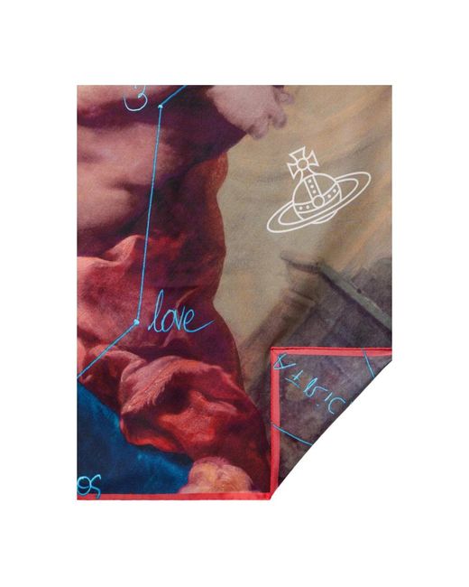 Vivienne Westwood Blue Silky Scarves