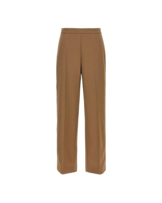 Dries Van Noten Brown Wide Trousers