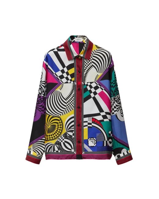Shirts Versace de color Blue