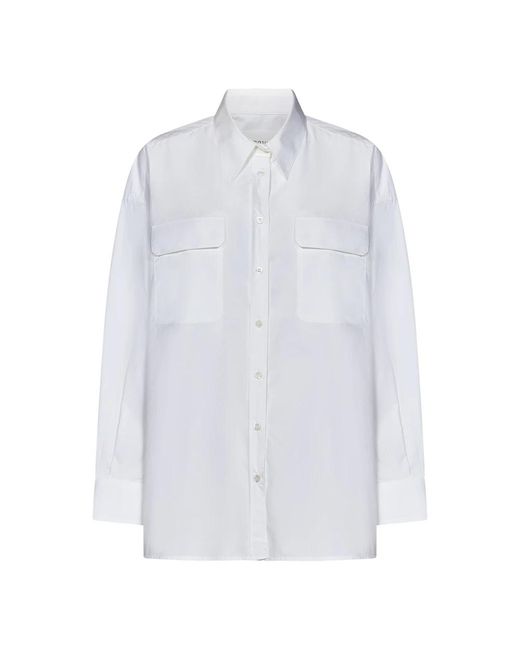 ARMARIUM White Weiße bluse mit knopfleiste