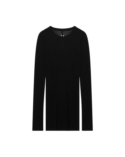 Rick Owens Black Long Sleeve Tops for men