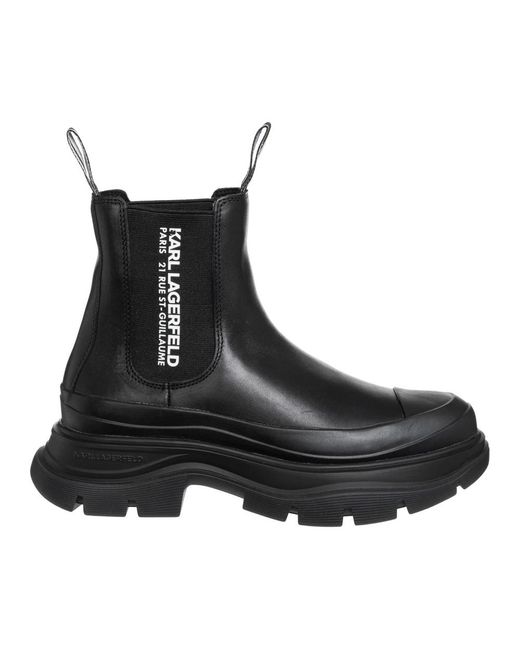 Karl Lagerfeld Black Chelsea Boots