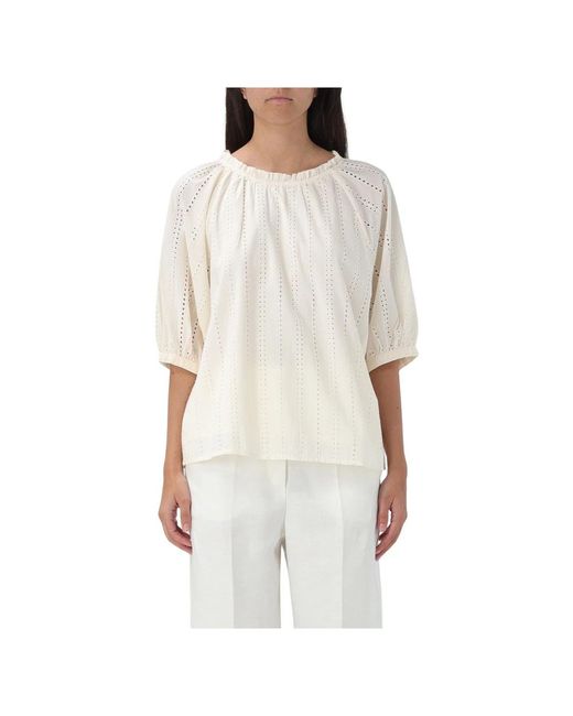 Blusa in broderie anglaise di Woolrich in White