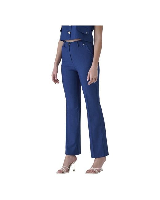 Kocca Wide Trousers in het Blue